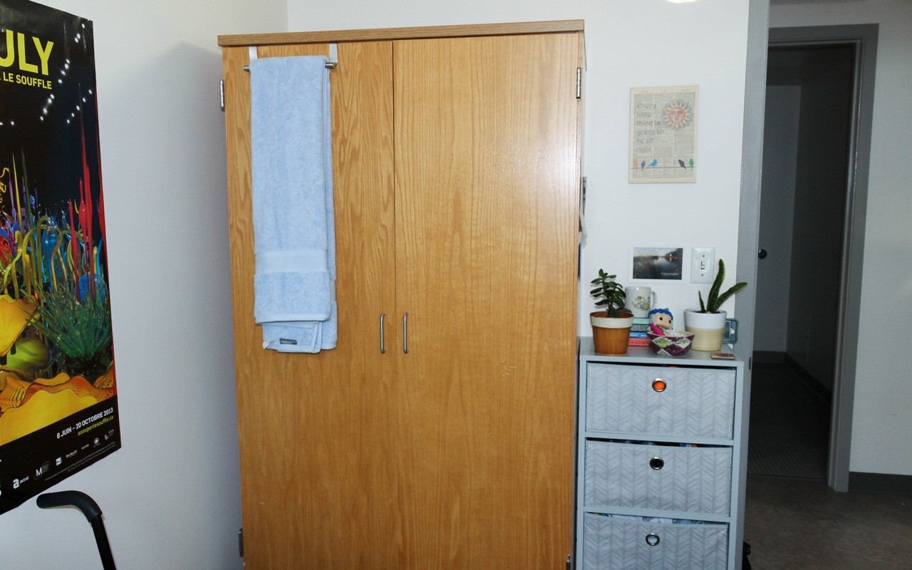 Closet in quad in Schneider Hall